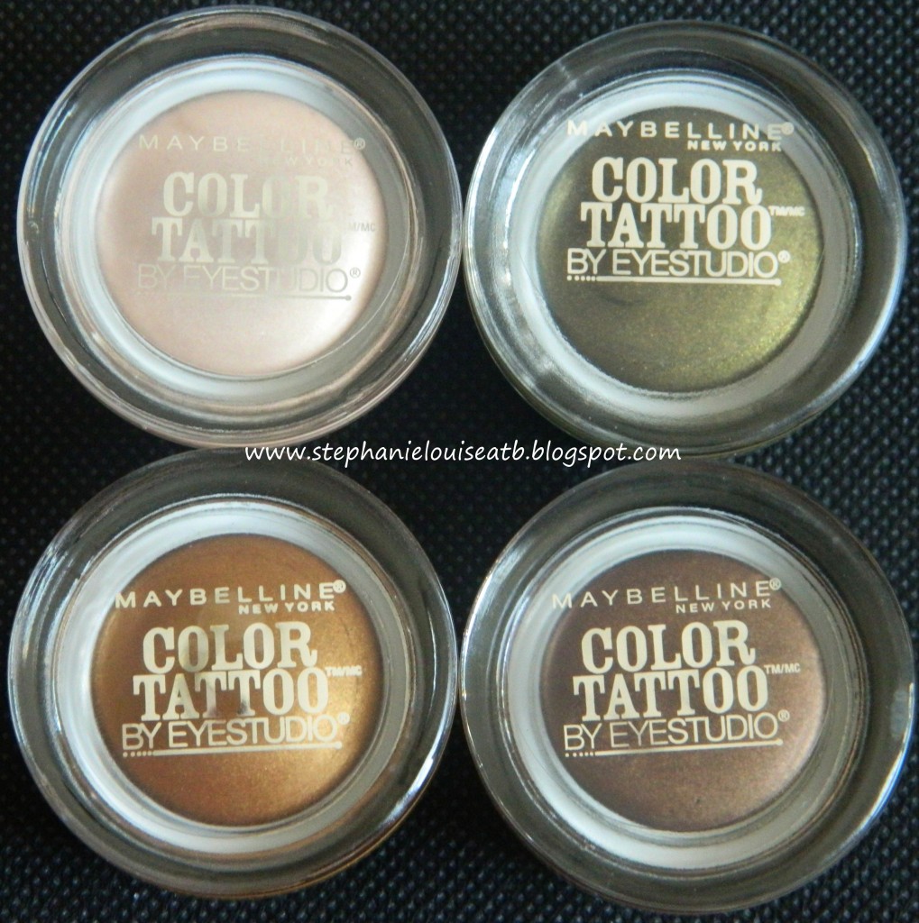 NEW Maybelline Fall 2012 Limited Edition 24 Hour Color Tattoo Swatches &  Review! - All Things Beautiful XO