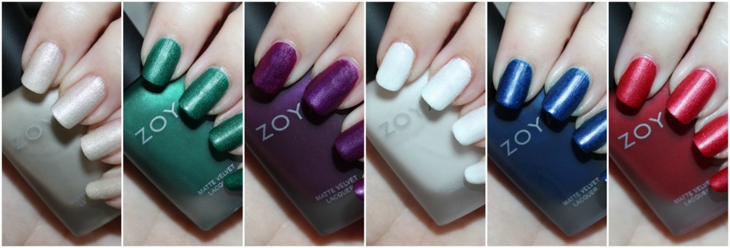 Zoya Matte Velvet Holiday Collection Swatches & Review - All Things  Beautiful XO