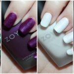 Swatches & review of the Zoya Matte Velvet Holiday Collection for Winter including the shades Amal, Aspen, Honor, Iris, Sue, & Yves on All Things Beautiful XO